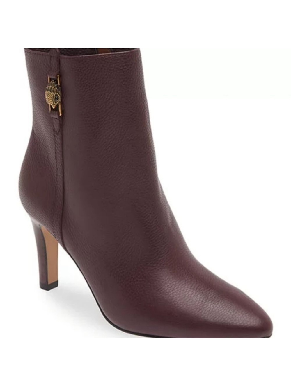 KURT GEIGER LONDON Shoreditch Pebbled Leather Ankle Boots Brown EU 42